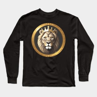 Regal Lion with Crown no.13 Long Sleeve T-Shirt